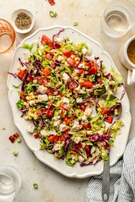 portillo's chopped salad on a platter